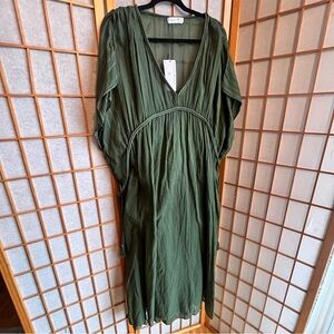 primark green wrap dress Off Shoulder Green Lace Long Prom Dress Green Formal Gown PSK549 US10 / Custom Color main image 1